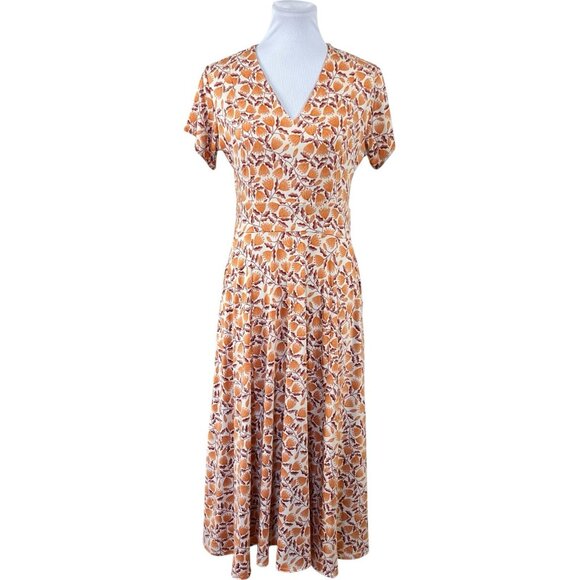 Karina Original Easy Dress Vintage retro floral print midi dress M/L - Picture 1 of 4